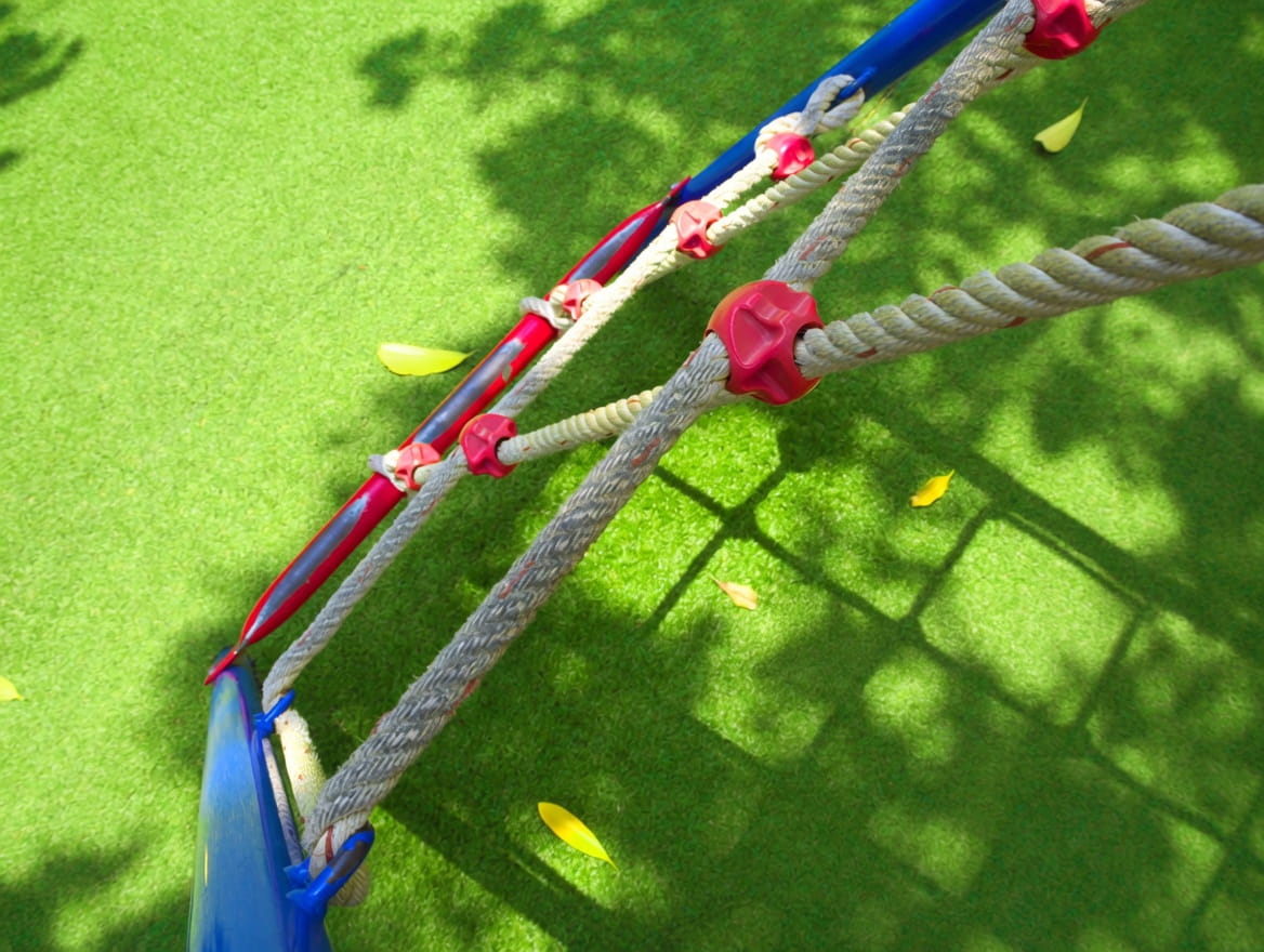 Artificial turf playground installation in Boca Raton